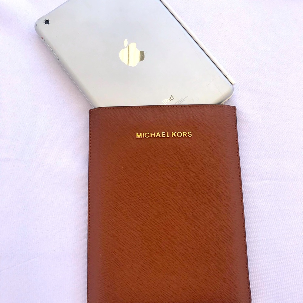 Michael Kors leather iPad pouch
